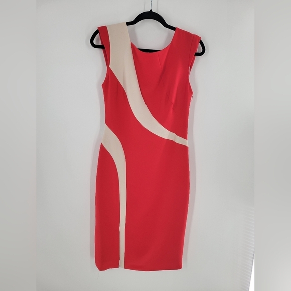 RACHEL ROY RED DRESS Size 8 Sleeveless Sheath New - Picture 2 of 7